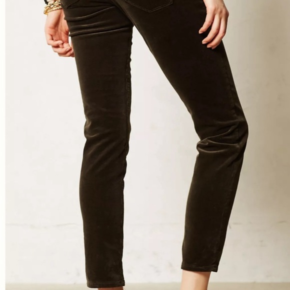 AG Adriano Goldschmied Moto Stevie Ankle Mid-Rise Slm./Strt. Black Cords… - Picture 4 of 11